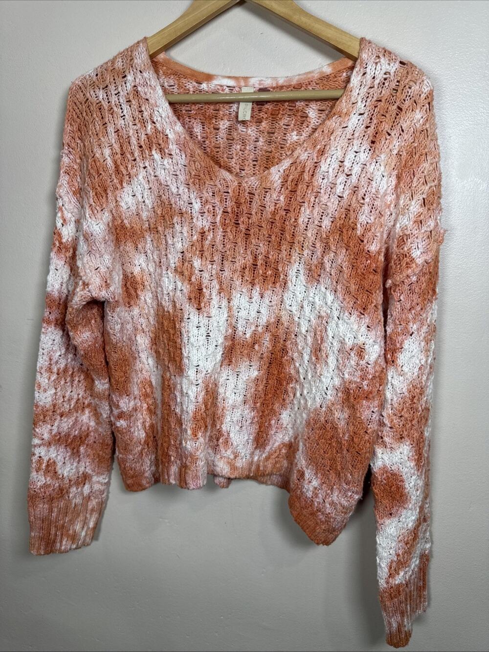 Pilcro Anthropologie Womens Sweater Chunky Knit Cotton Slouchy Cropped Boho XS